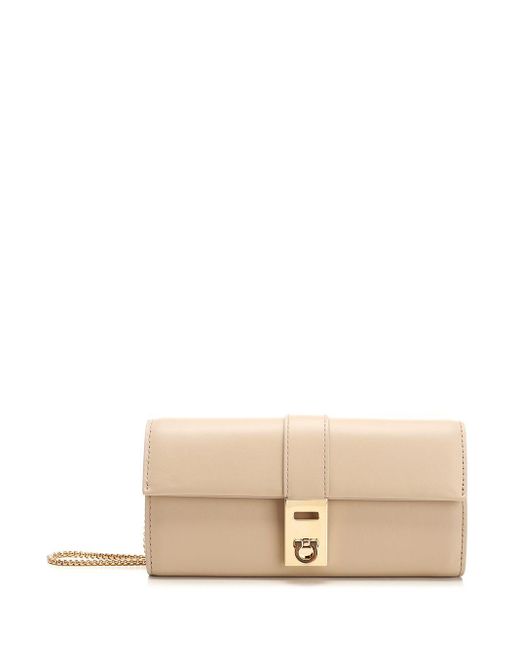 Ferragamo Natural Hug Wallet On Chain
