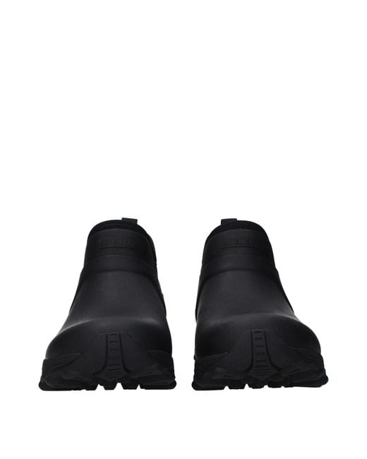 Givenchy Black Rubber Ankle Boots for men