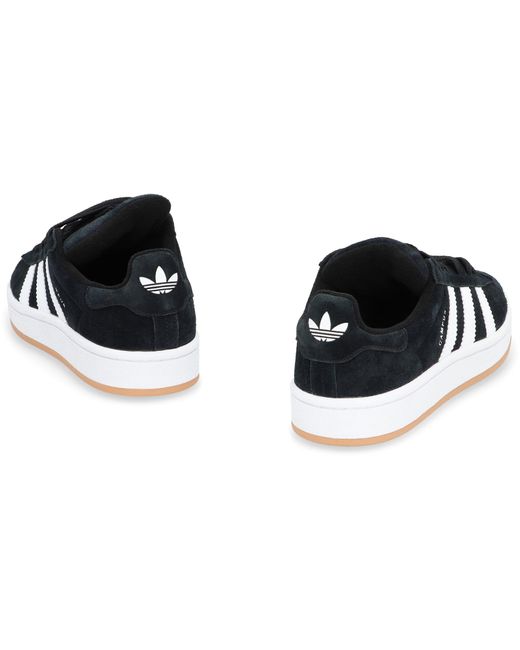 Adidas Black Campus 00S Leather Low-Top Sneakers