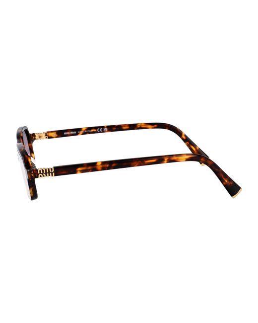 Miu Miu Brown Acetate Sunglasses