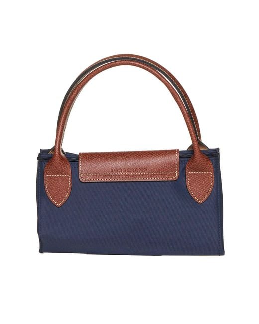 Longchamp Blue Handbag Le Pliage Medium Polyamide Handbags