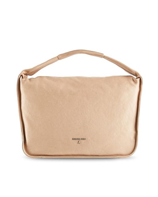 Patrizia Pepe Natural Shoulder Bag Calf Leather