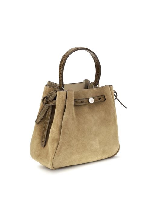 Tory Burch Natural Bucket Bag Romy Suede