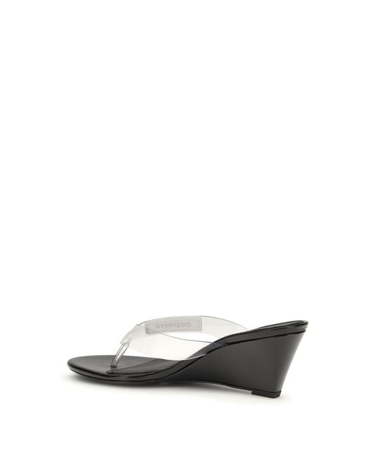 Coperni White Wedge Flip-Flops Sandals Pvc