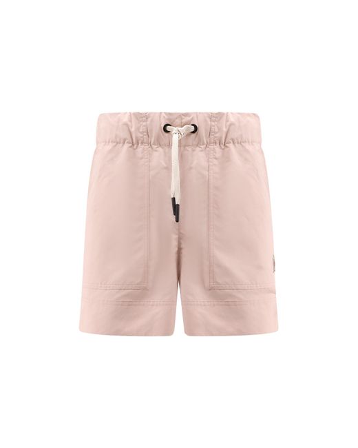 Moncler Pink Shorts Poliammide