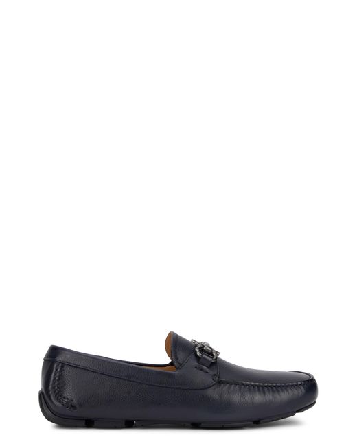 Ferragamo Black Moccasins Gancini Calfskin Loafers for men