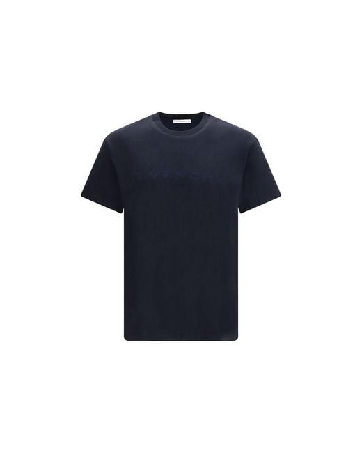 Givenchy Blue Logo T-Shirt for men