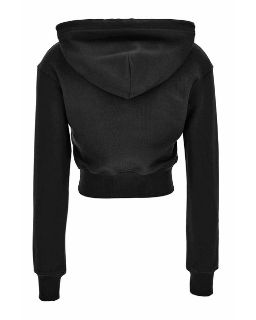 Versace Black Jeans Couture Sweater With Hoodie