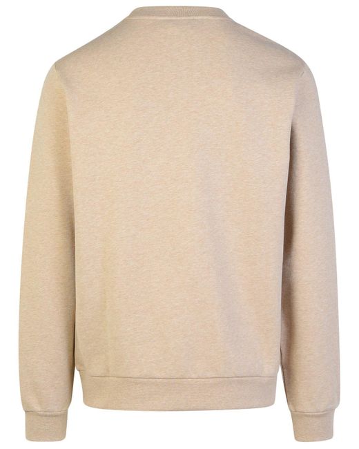 A.P.C. Natural 'Rue Madame' Cotton Sweatshirt for men
