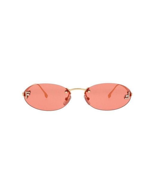 Fendi Pink Sunglasses- Metal Eyewear