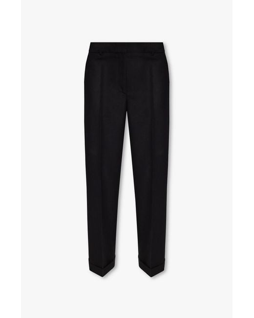 Totême  Black Trousers With Wide Legs