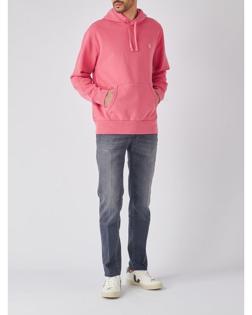 Polo Ralph Lauren Pink Long Sleeve Sweartshirt Sweatshirt for men