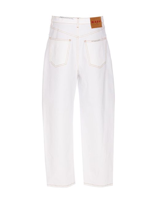 Marni White Lightweight Stretch Denim Jeans
