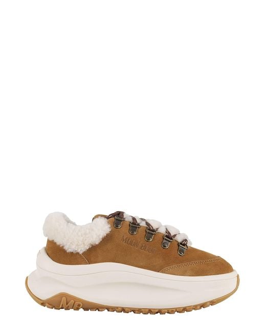 Moon Boot Brown Moon247 City Shearling Sneakers