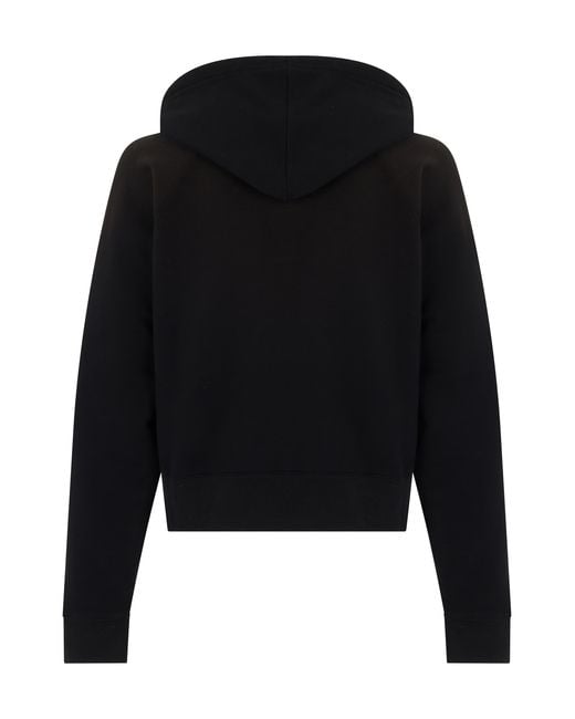 Loewe Black Hoodie Cotton Jumpers for men