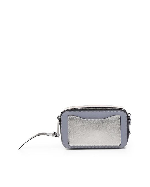 Marc Jacobs Saffiano Small Snapshot Camera Bag Wolf Grey
