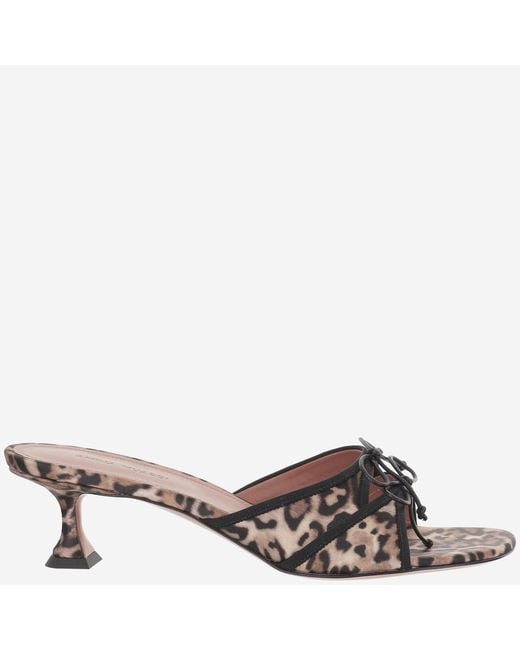AMINA MUADDI Brown Sandals Eleonora Silk