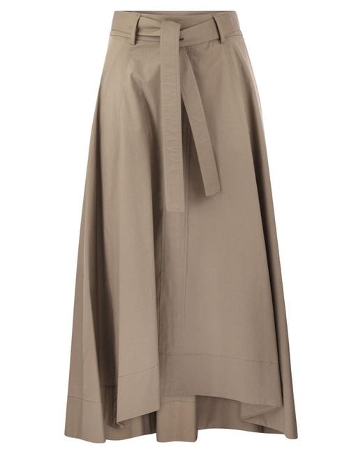 Peserico Natural Long Skirt