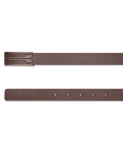 Victoria Beckham Gray Leather Belt B Frame