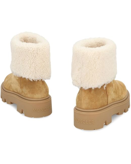 Moncler Natural Ankle Boots Montonesuede
