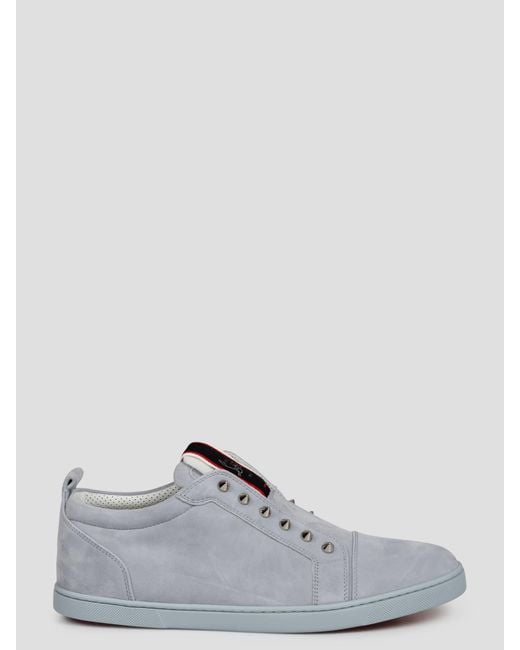 Christian Louboutin White F. A.V Fique A Vontade Flat Sneakers for men