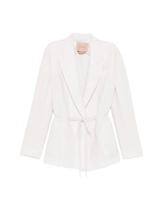 Twinset White Blazer Li Vi
