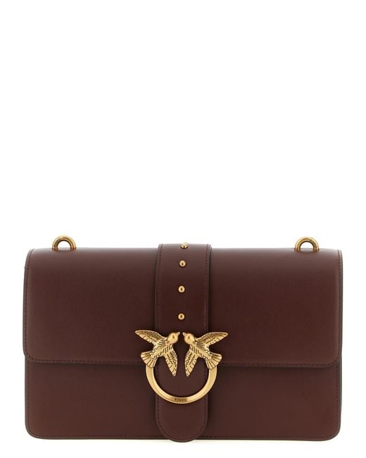 Pinko Brown 'Love One Classic' Crossbody Bag