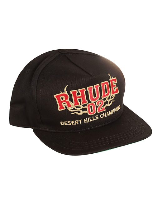 Rhude Hats Black for men