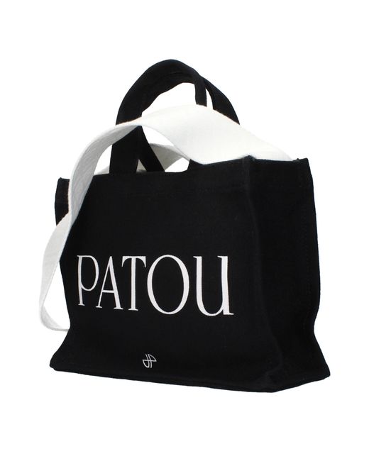 Patou Black Handbag Cotton