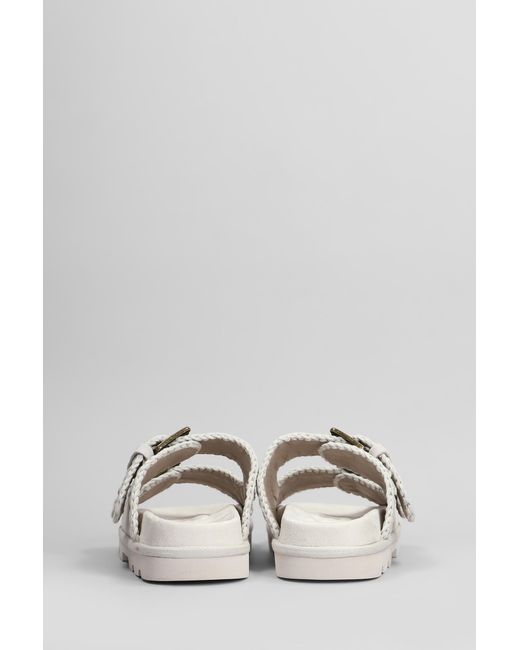 Mou White Low Bio Flats