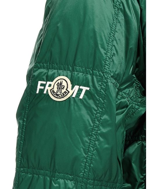 Moncler Genius Green Polyamide Full-Length Jacket Clothing for men