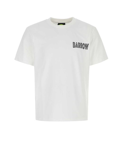 Barrow Multicolor White Cotton T-shirt