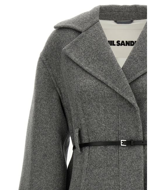Jil Sander Gray '02' Coat