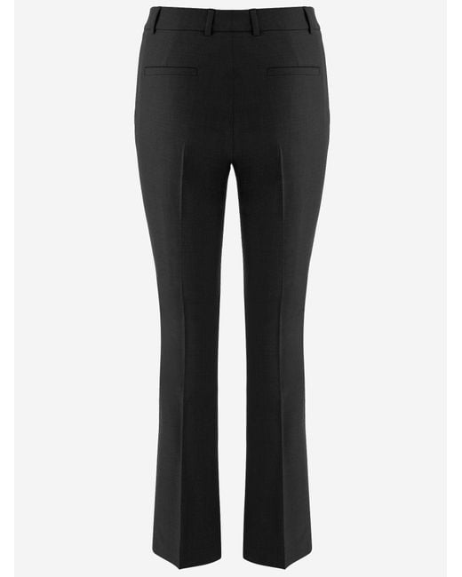 Ql2 Black Trousers Stretch Wool