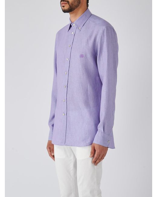 Etro Purple Shirt Roma Shirt for men