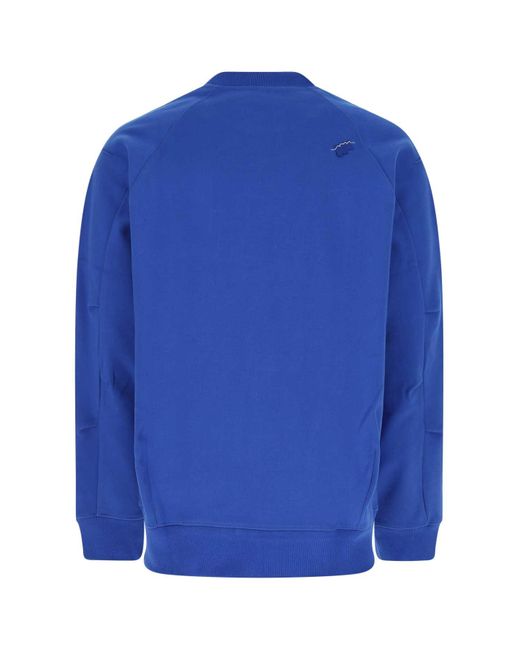 Adererror Blue Electric Cotton Blend Sweatshirt for men