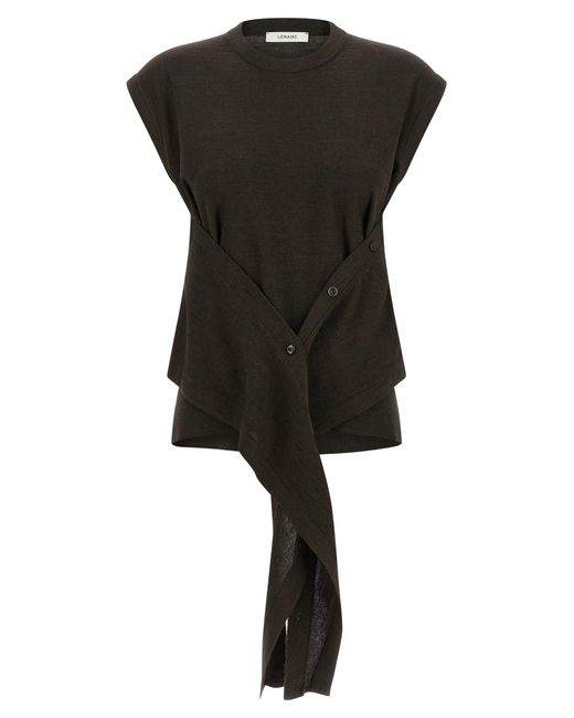 Lemaire Black Side Panel Top