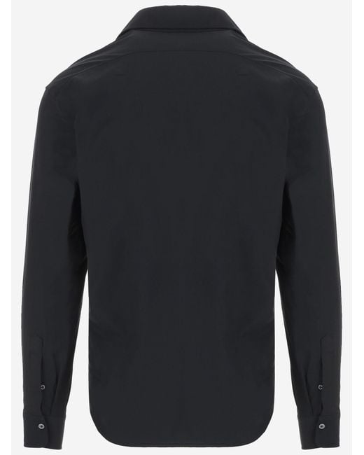 Alessandro Gherardi Blue Stretch Jersey Shirt Nylon Elastane for men