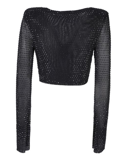 Self-Portrait Black Hotfitx Mesh Top