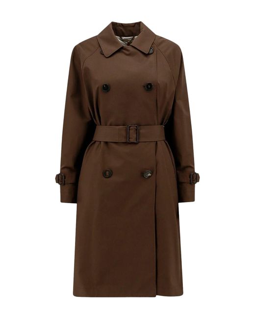 Max Mara The Cube Brown Titrench Trench