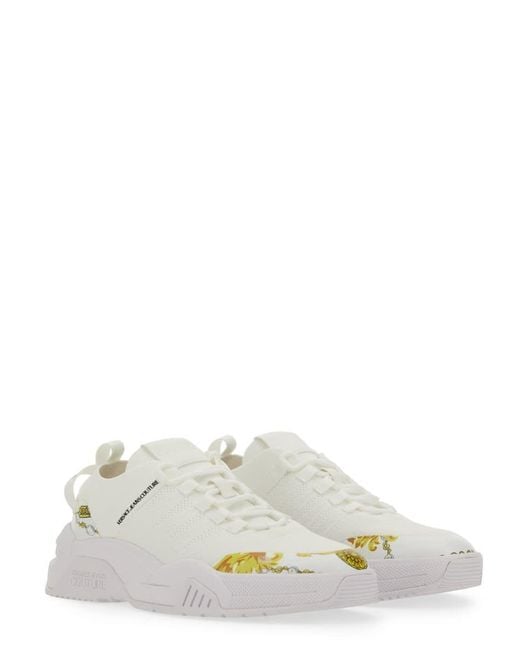 Versace White Sneaker With Logo