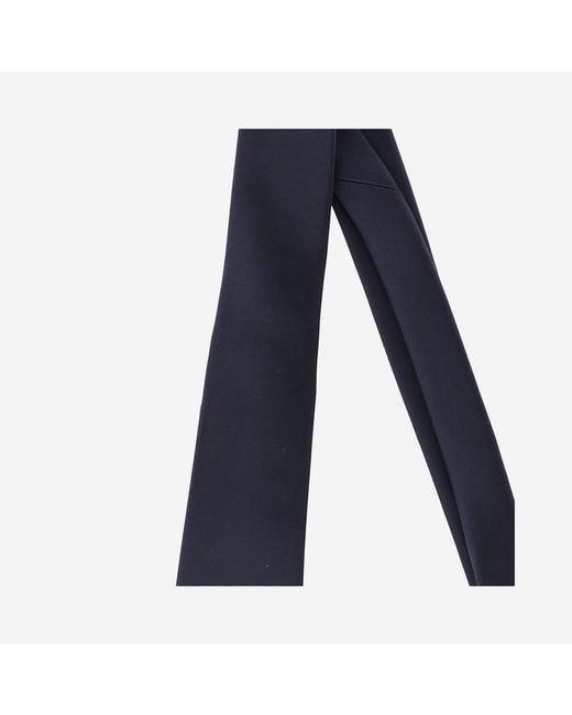 Saint Laurent Blue Silk Satin Tie for men