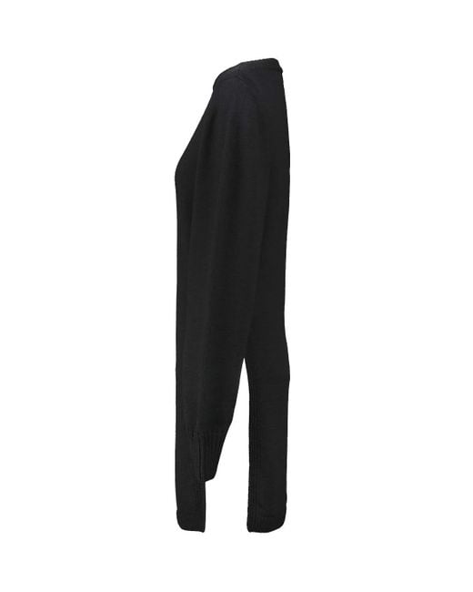Lemaire Black Sweater With Slits