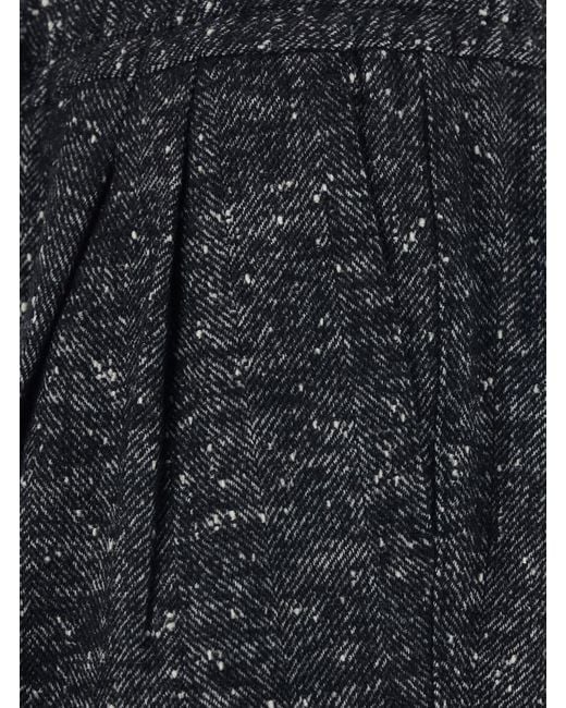 Dolce & Gabbana Black Dark Trousers With Elasticated Waist Drawstring for men