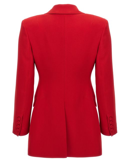 Ermanno Scervino Red Single-Breasted Blazer