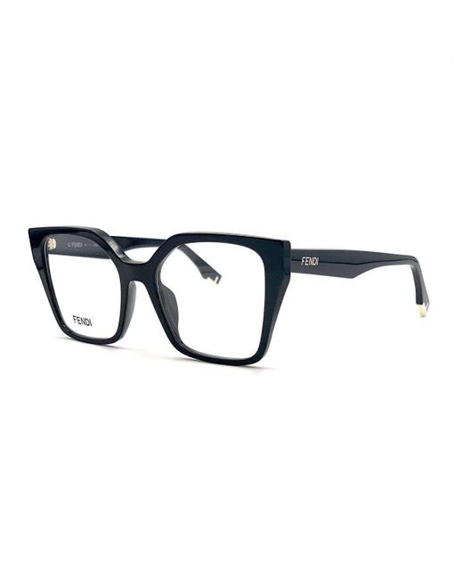 Fendi Black Square Frame Glasses