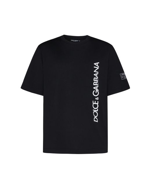 Dolce & Gabbana Black T-Shirts And Polos for men