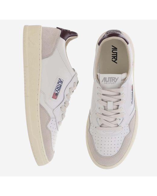 Autry White Sneakers Medalist Low Cow Leather Trainers