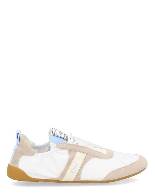 Chloé White Sneaker Kick Nylon Trainers