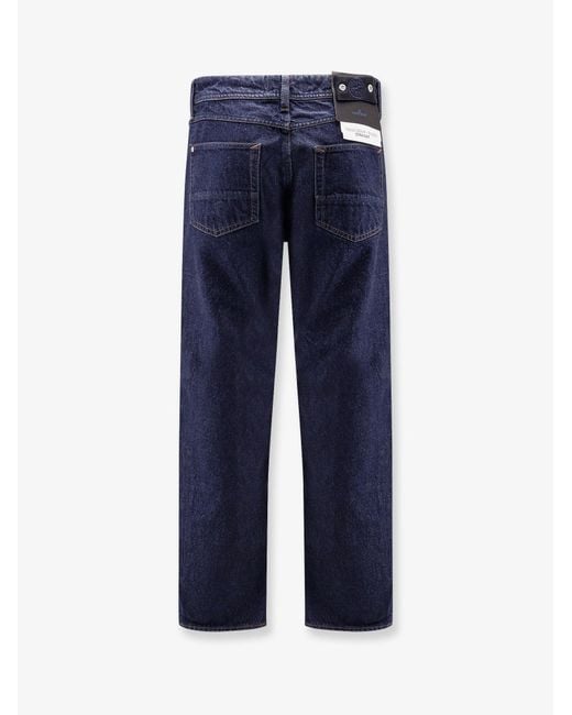 Stone Island Blue Selvedge Jeans Cotton for men